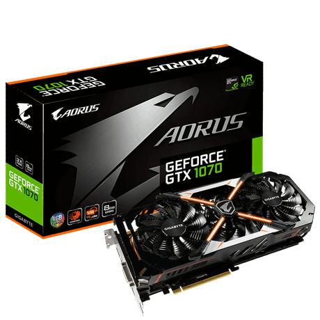 VGA Gigabyte AORUS GeForce&#174; GTX 1070 8GB GDDR5 256 Bit _N1070AORUS-8GD _817S